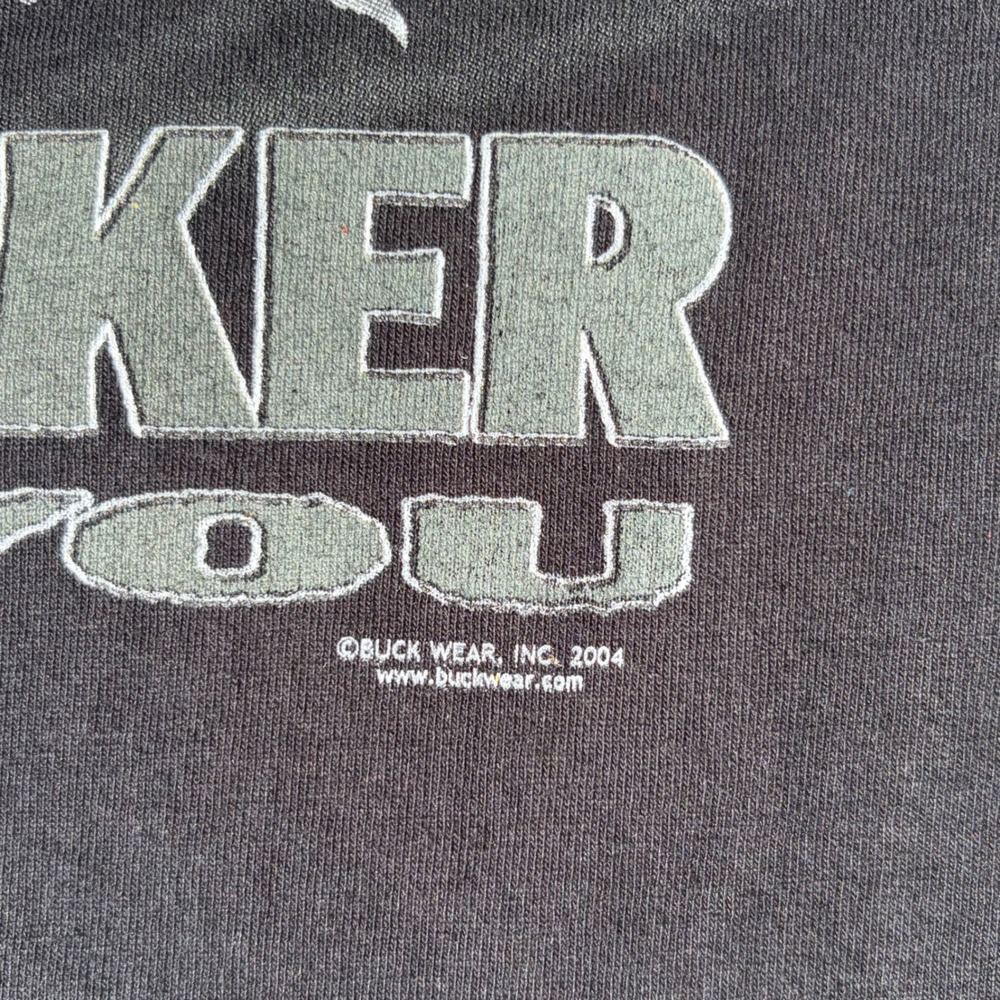 Vintage 2004 Buck Wear Release The Biker Within You Graphic T-Shirt Black Mens M - Picture 4 of 5